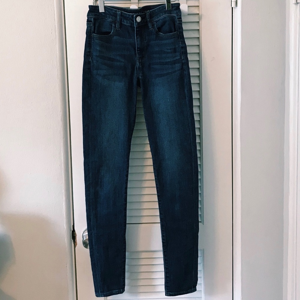 aeo next level stretch jeans - size 4 extra long